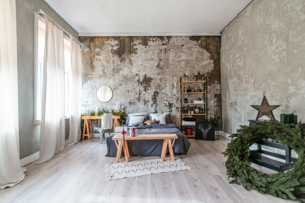 Декоративная штукатурка в интерьере